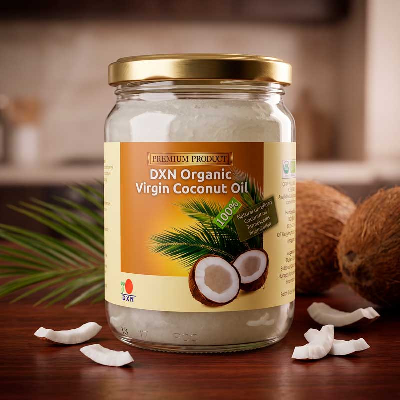 Aceite de coco orgánico Virgen de DXN